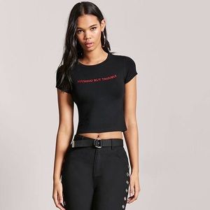 Nothing but Trouble Crop Top